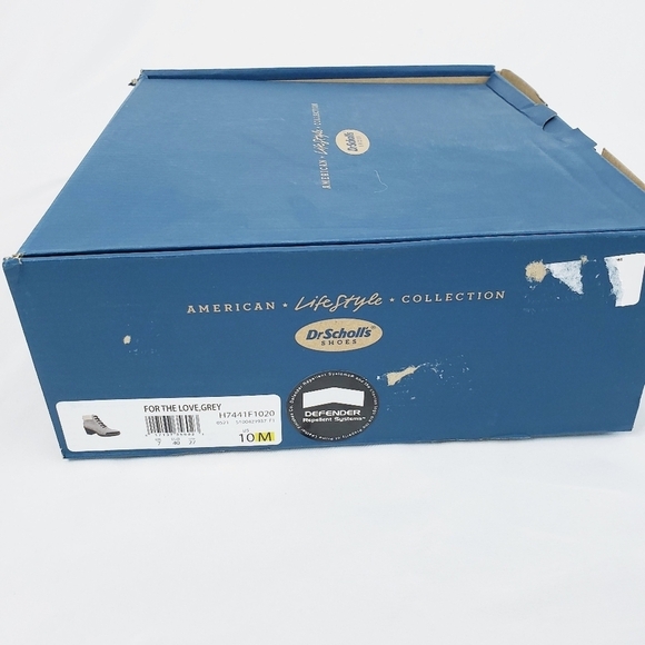 NIB Dr. Scholl's For the Love Block Heel Ankle Booties Gray Sz 10 - Picture 9 of 11